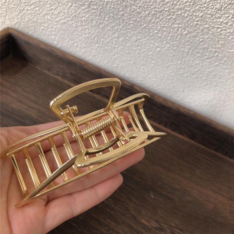 Hollow Hair Claw Half Bun Hairpins For Thick Hair