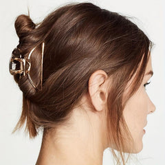 Hollow Hair Claw Half Bun Hairpins For Thick Hair