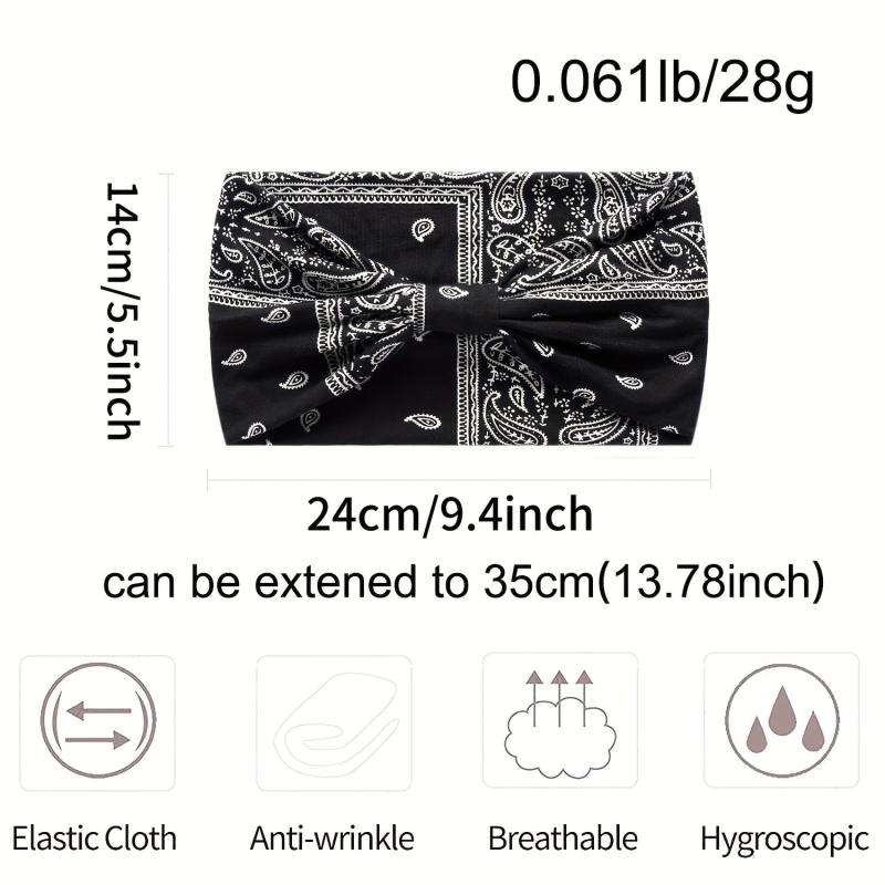Boho Paisley Print Stretchy Sports Headband for Yoga