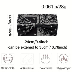 Boho Paisley Print Stretchy Sports Headband for Yoga