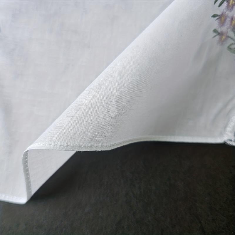 3pcs Flower Embroidered Handkerchief Wedding Supplies