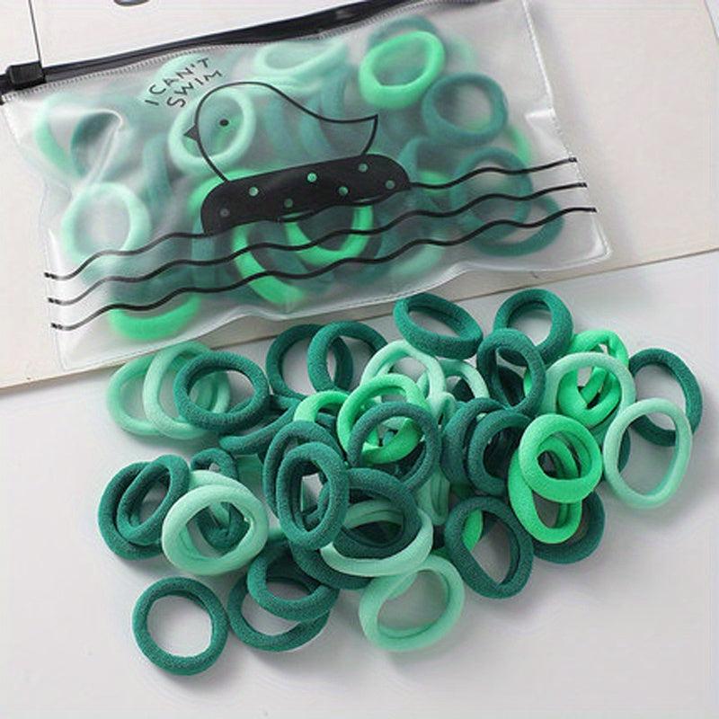 100pcs Small Hair Tie Rubber Band Children's Hair Rope No Hurt To Hair