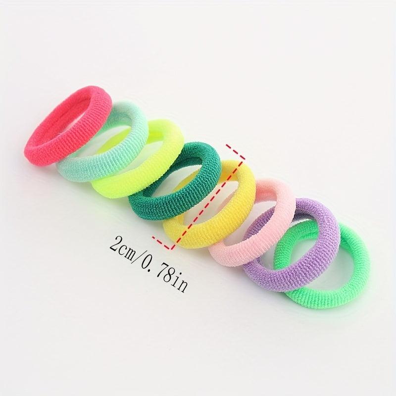 100pcs Small Hair Tie Rubber Band Children's Hair Rope No Hurt To Hair