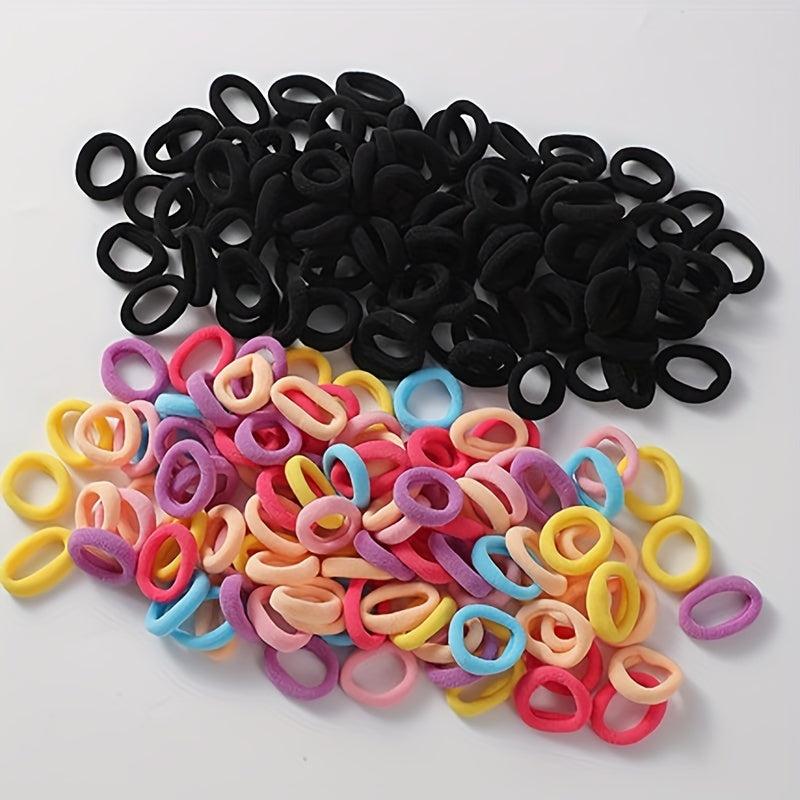 100pcs Small Hair Tie Rubber Band Children's Hair Rope No Hurt To Hair