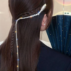 Snake Shape Hairpin With Long Tassel Zodiac Series Hair Accessories