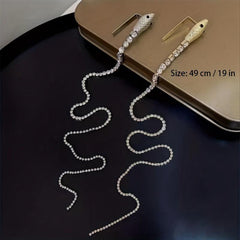 Snake Shape Hairpin With Long Tassel Zodiac Series Hair Accessories