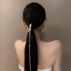 Snake Shape Hairpin With Long Tassel Zodiac Series Hair Accessories