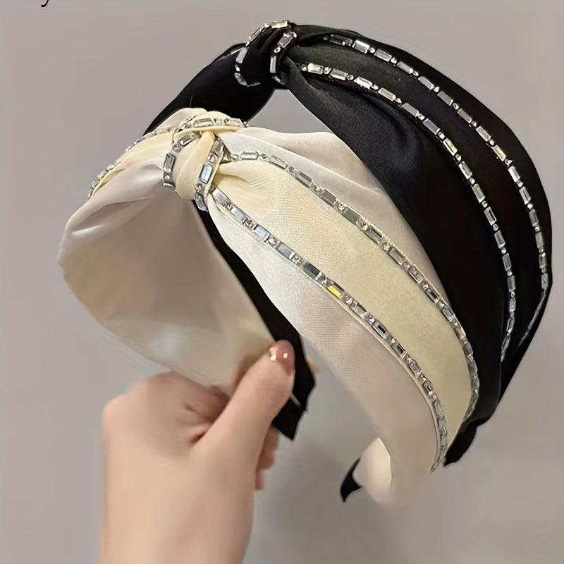 Rhinestone Stripe Head Hoop Style Hair Accessories for Women