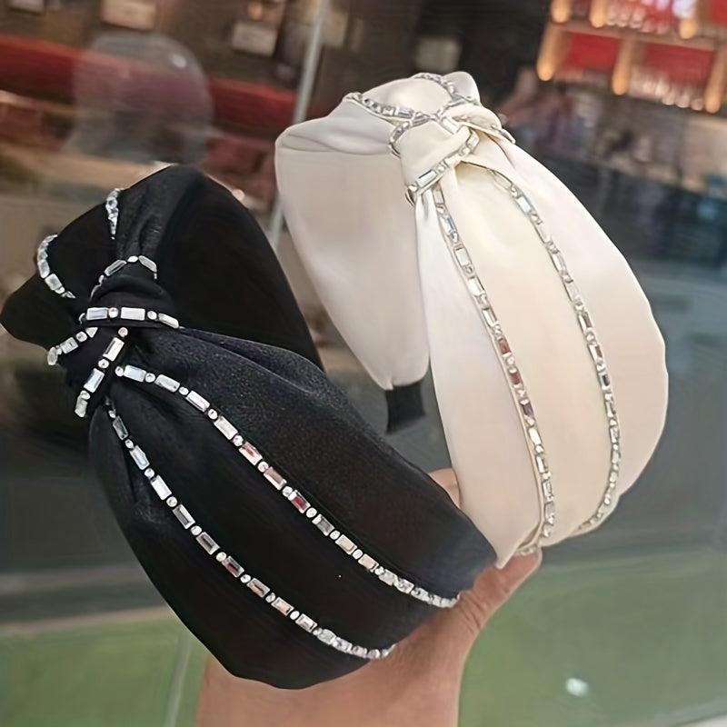 Rhinestone Stripe Head Hoop Style Hair Accessories for Women