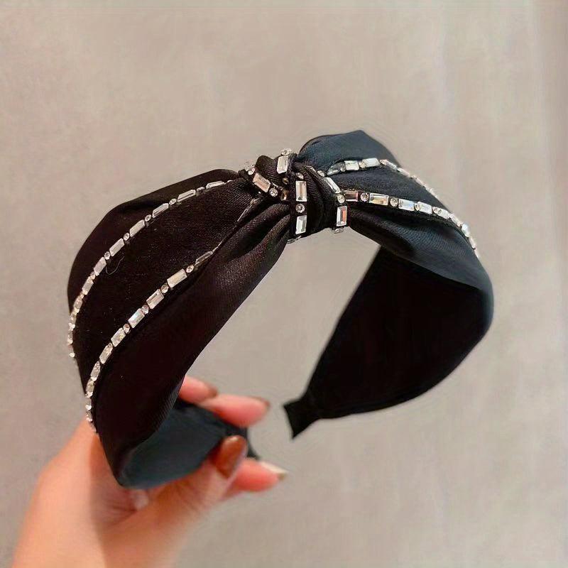 Rhinestone Stripe Head Hoop Style Hair Accessories for Women