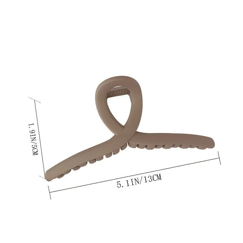 4pcs Matte Hair Claw Large Shark Claw Ponytail Holder Hair Accessories