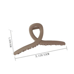 4pcs Matte Hair Claw Large Shark Claw Ponytail Holder Hair Accessories