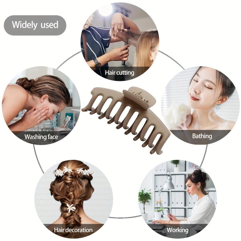 Matte Hair Claw Clip Large Hair Clip For Thick Long Curly Hair Women Girls