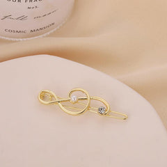 Glossy Alloy Notes Hair Clip Hair Accessories