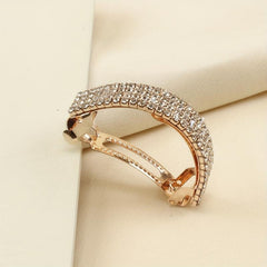Rhinestone Ponytail Hair Clip French Barrette for Women