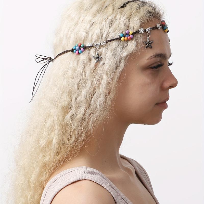 Boho Ocean Series Hair Band with Metal Starfish