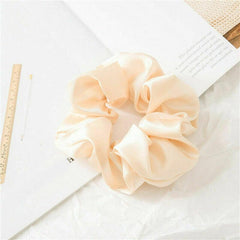 Satin Scrunchies Hairband Glossy Elastic Multicolor Hair Band