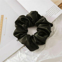 Satin Scrunchies Hairband Glossy Elastic Multicolor Hair Band
