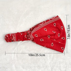 3 PCS Boho Style Pattern Headband Elastic Hair Accessories