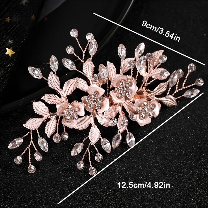 Floral Bridal Hair Comb Wedding Hair Accessory