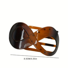 4pcs 8 Shaped Hair Clip Large Duck Billed Clip Frosted Ponytail Bun Holder