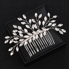Crystal Pearl Bridal Hair Comb Wedding Accessory