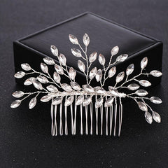 Crystal Pearl Bridal Hair Comb Wedding Accessory
