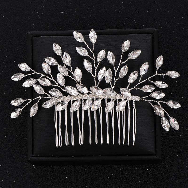 Crystal Pearl Bridal Hair Comb Wedding Accessory
