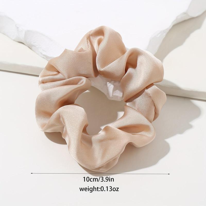 6pcs Silk Scrunchie Hair Tie Vintage Ponytail Holder