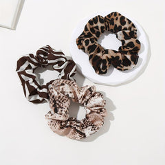 6pcs Silk Scrunchie Hair Tie Vintage Ponytail Holder