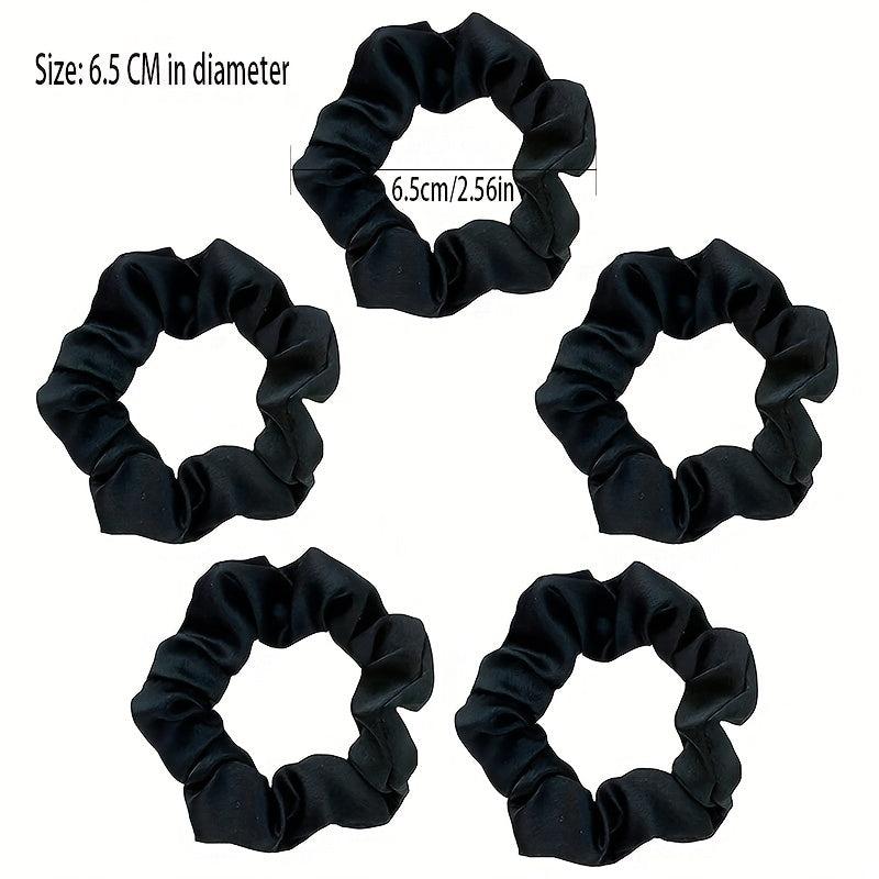 5 PCS Small Bowel Hair Tie Elastic Hair Accessories