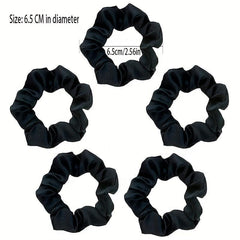 5 PCS Small Bowel Hair Tie Elastic Hair Accessories