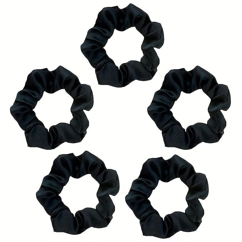5 PCS Small Bowel Hair Tie Elastic Hair Accessories