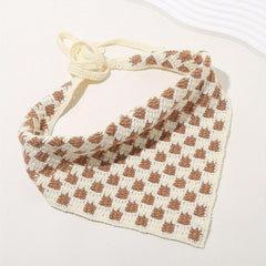 Crochet Triangle Sweet Head Scarf Weaving Headband