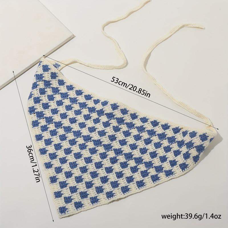 Crochet Triangle Sweet Head Scarf Weaving Headband