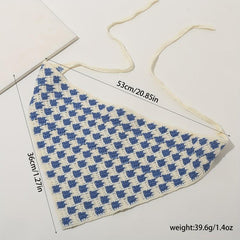 Crochet Triangle Sweet Head Scarf Weaving Headband