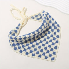Crochet Triangle Sweet Head Scarf Weaving Headband