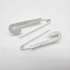 Rhinestone Safety Pins Brooches Women Girls Clothing Decoration