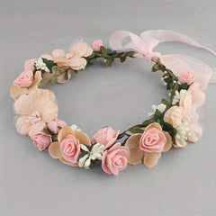 Fabric Garland Headwear Lace Flower Headband Summer Beach Headdress