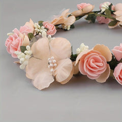 Fabric Garland Headwear Lace Flower Headband Summer Beach Headdress