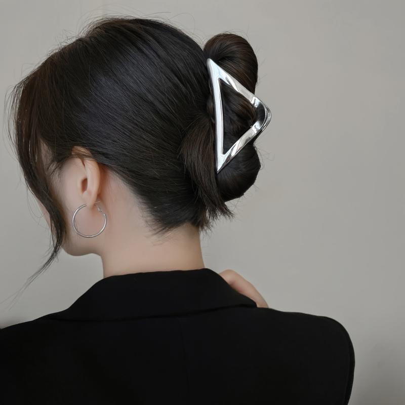 Alloy Triangular Hair Claw Clip Strong Hold Grip Hair Jaw Clip