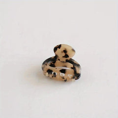 Leopard Pattern Hair Claw Polka Dot Printed Hair Claw Nonslip Ponytail Holder