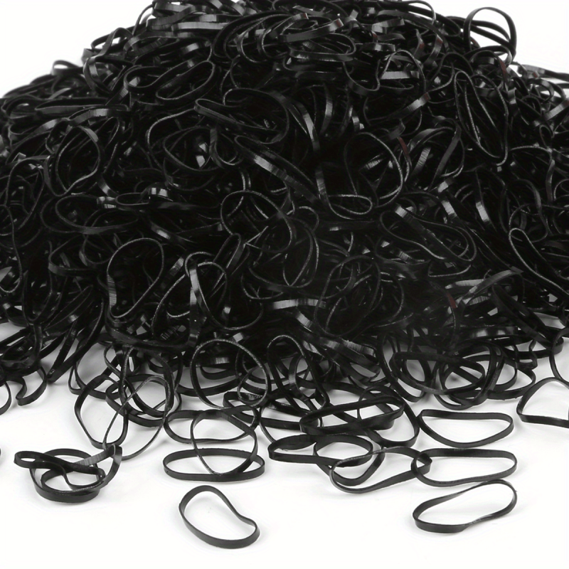 500Pcs Colorful Rubber Bands Hair Tie Elastic Hair Rope Girls Kids