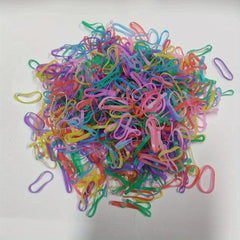 500Pcs Colorful Rubber Bands Hair Tie Elastic Hair Rope Girls Kids
