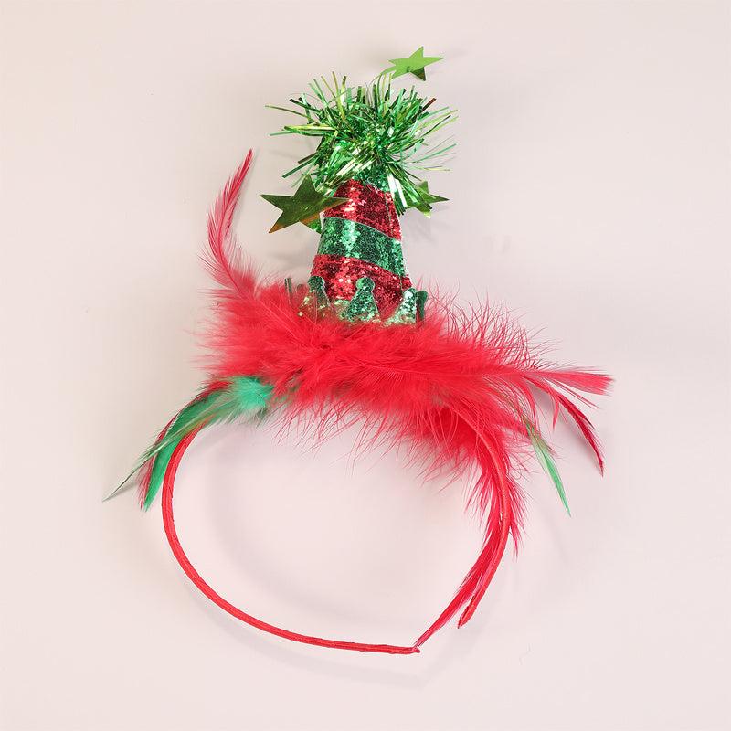 1pc Christmas Hat Headband Festive Party Costume Accessory