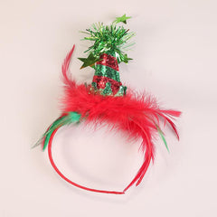 1pc Christmas Hat Headband Festive Party Costume Accessory