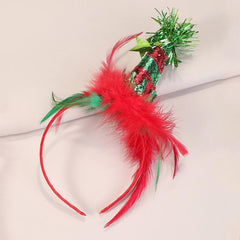 1pc Christmas Hat Headband Festive Party Costume Accessory