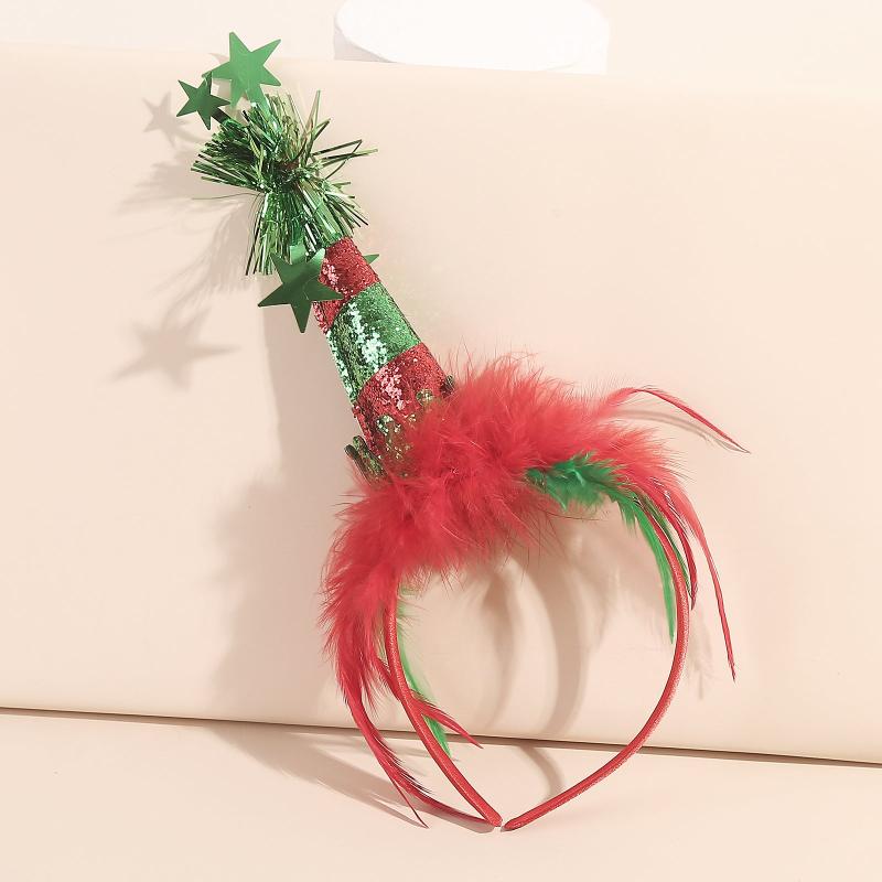 1pc Christmas Hat Headband Festive Party Costume Accessory