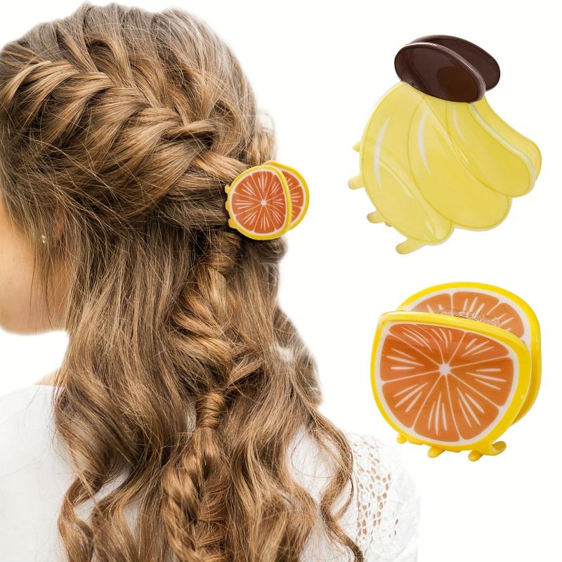 Acrylic Fruit Shape Hair Claw Non-slip Hair Accessories