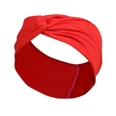 Solid Knotted Hairband Women's Headband Sweat Absorbing Sports Yoga Hair Accesso